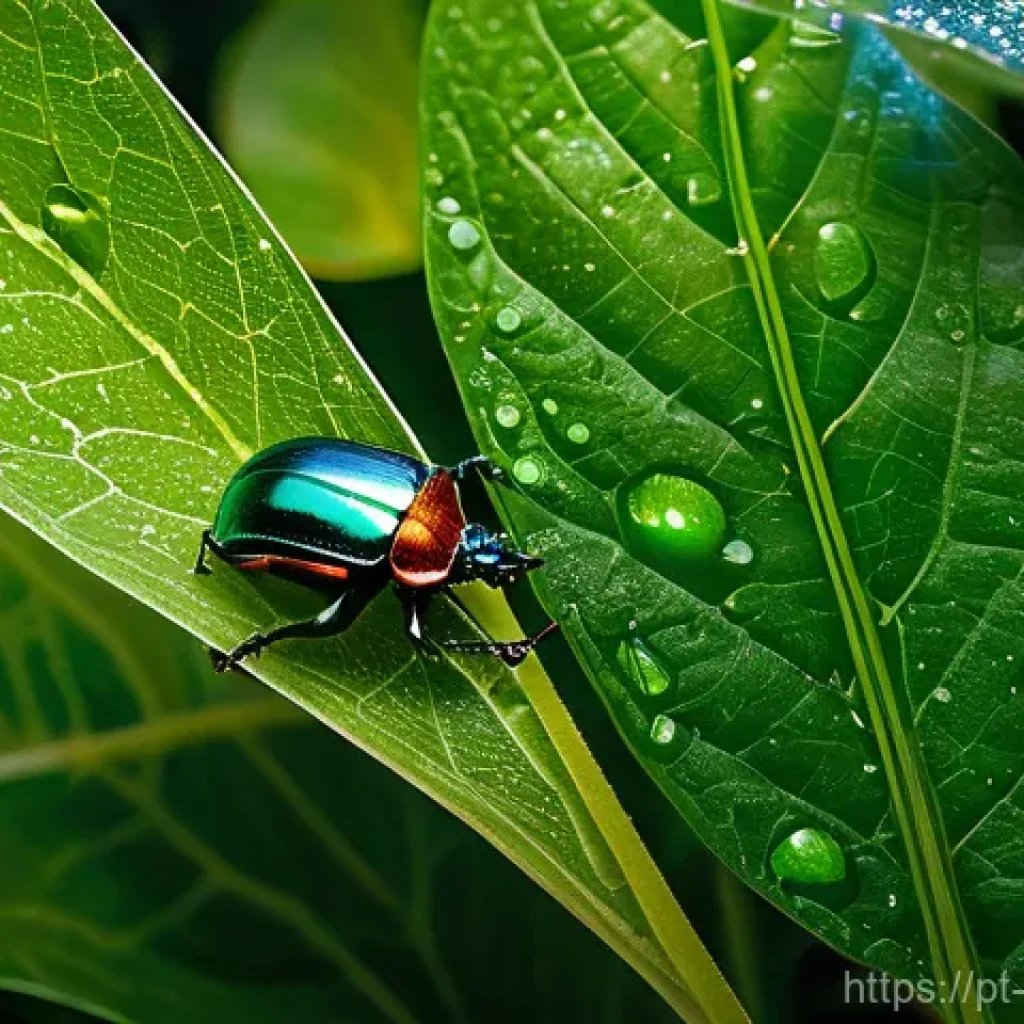 곤충 종 분류 방법 - **Prompt:** "A curious young entomologist, wearing practical outdoor clothing, is gently observing a...