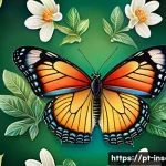 Home 18 곤충을 주제로 한 시 - A highly detailed, enchanting illustration depicting the miraculous metamorphosis of a butterfly. Fo...