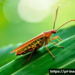 Home 21 곤충의 보호색과 생존율 - **Prompt 1: The Veiled Forest Dweller**
"A highly detailed, macro photograph of a leaf insect (*...